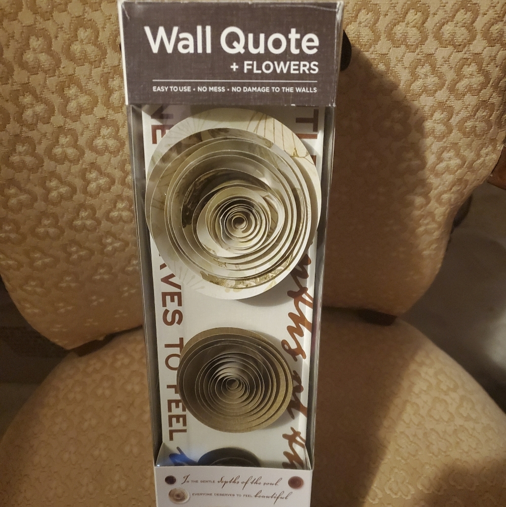 Wall quote decal set